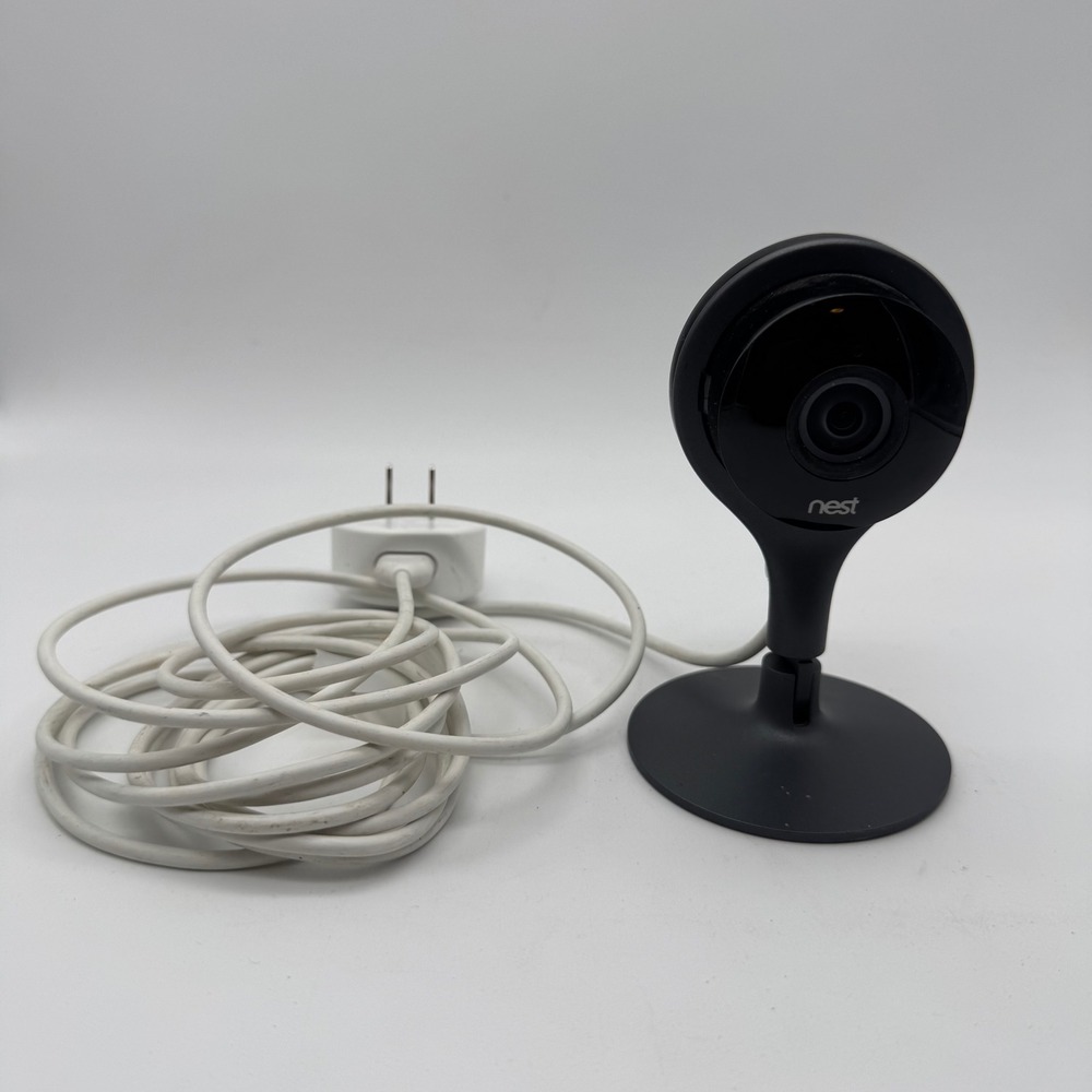 Google Nest Cam Indoor Security Camera A0005‎ 1st Gen Tested Wired Pre-owned